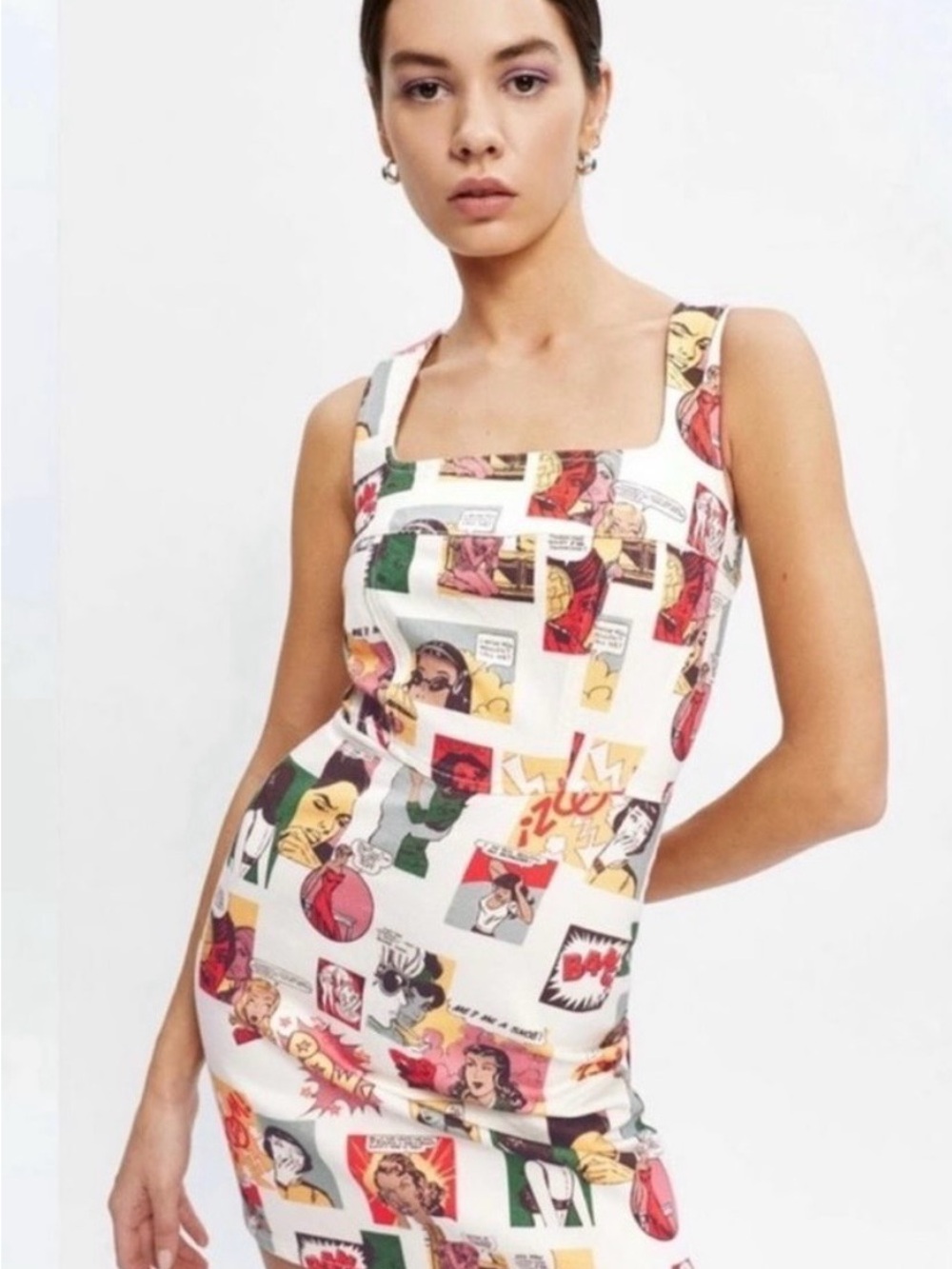 Reformation Comic Print Mini Dress – Size 0 | Like New